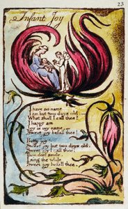 Infant Joy, plate 23 from Songs of Innocence and of Experience [Bentley 25] by William Blake
